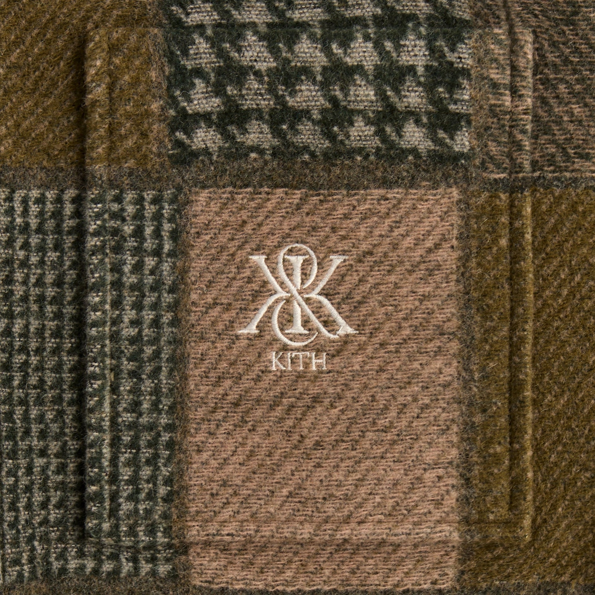 Kith Patchwork Wool Coaches Jacket - Chelonian - PH