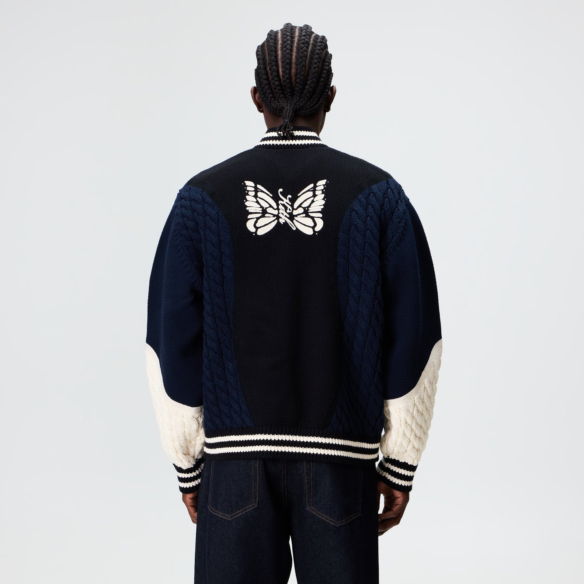 Kith for Needles Wyona Full Zip Sweater - Black - PH