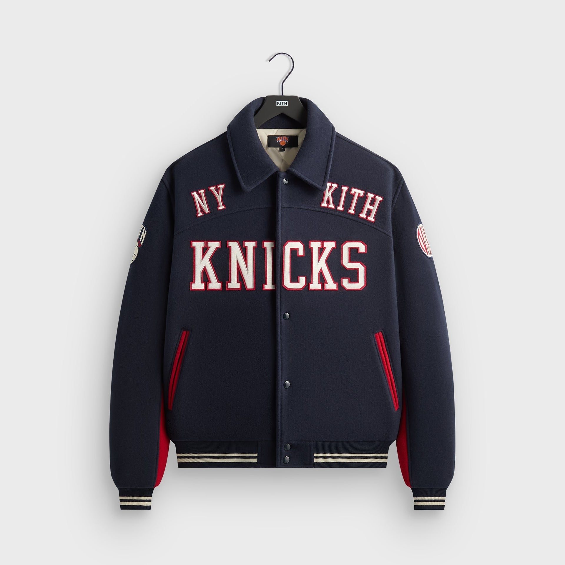 Kith for the New York Knicks Madison Square Garden Wool Varsity Jacket - Nocturnal - PH