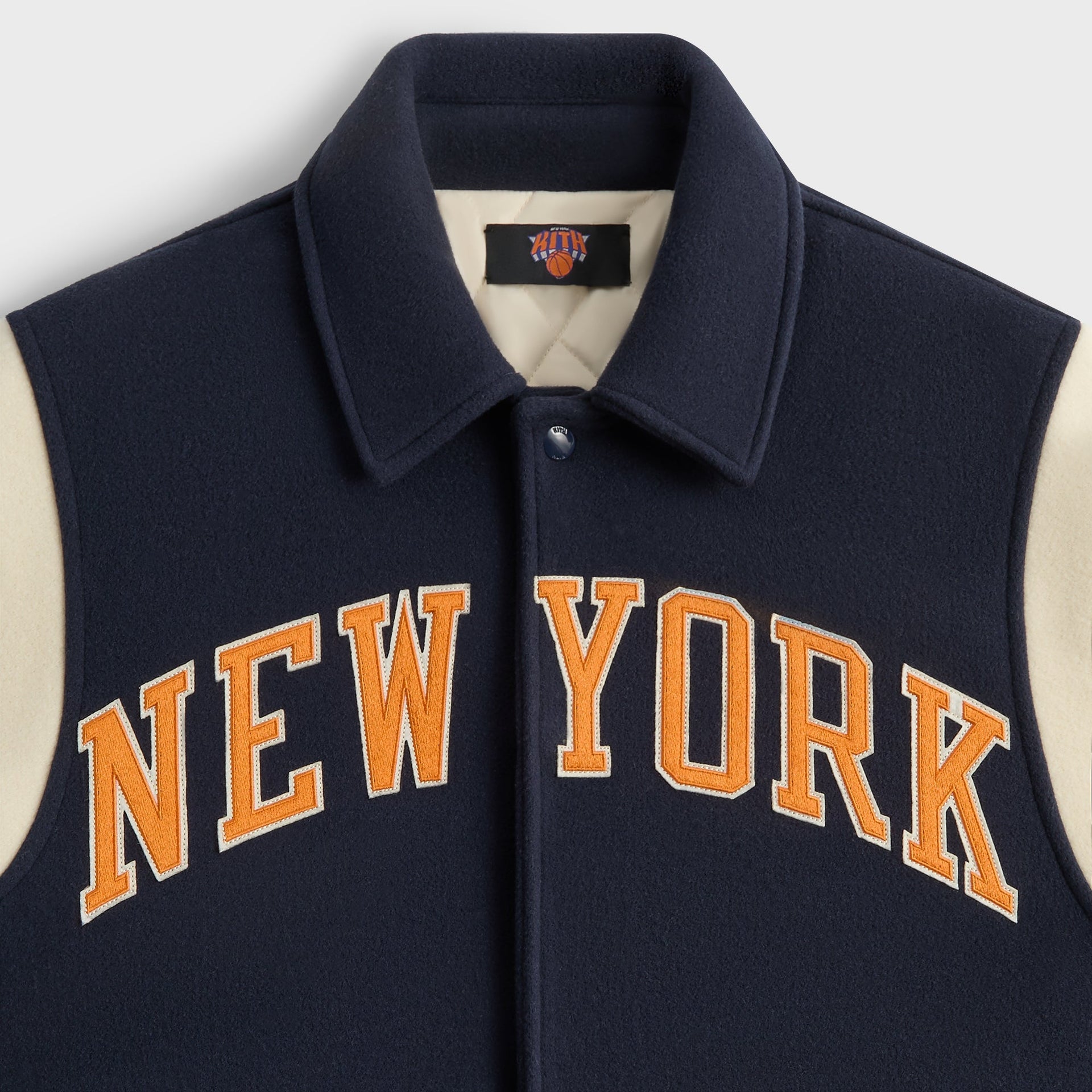 Kith for the New York Knicks Wool Varsity Jacket - Nocturnal - PH