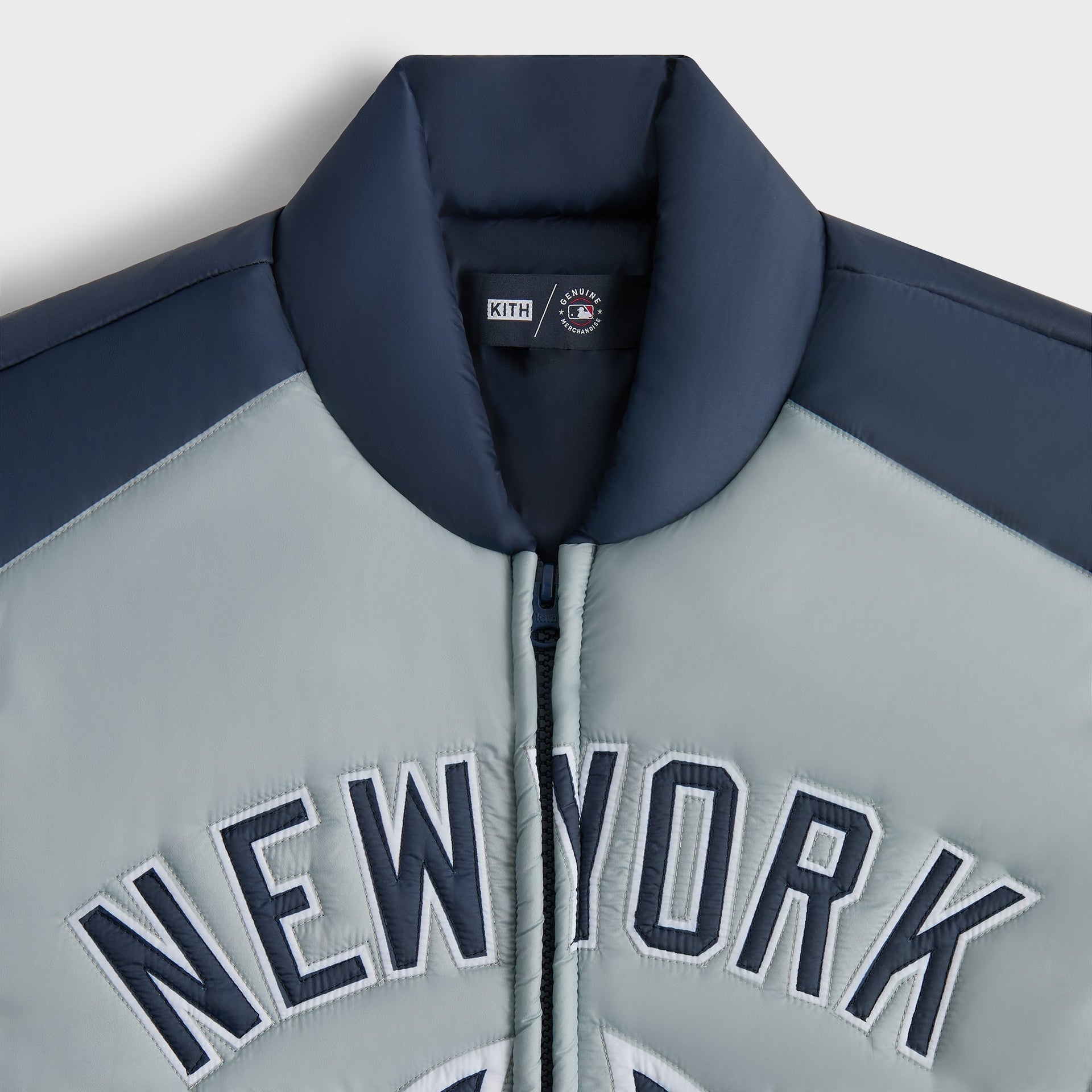 Kith for the New York Yankees Zip Brixton Puffed Shirt Jacket - Statue - PH