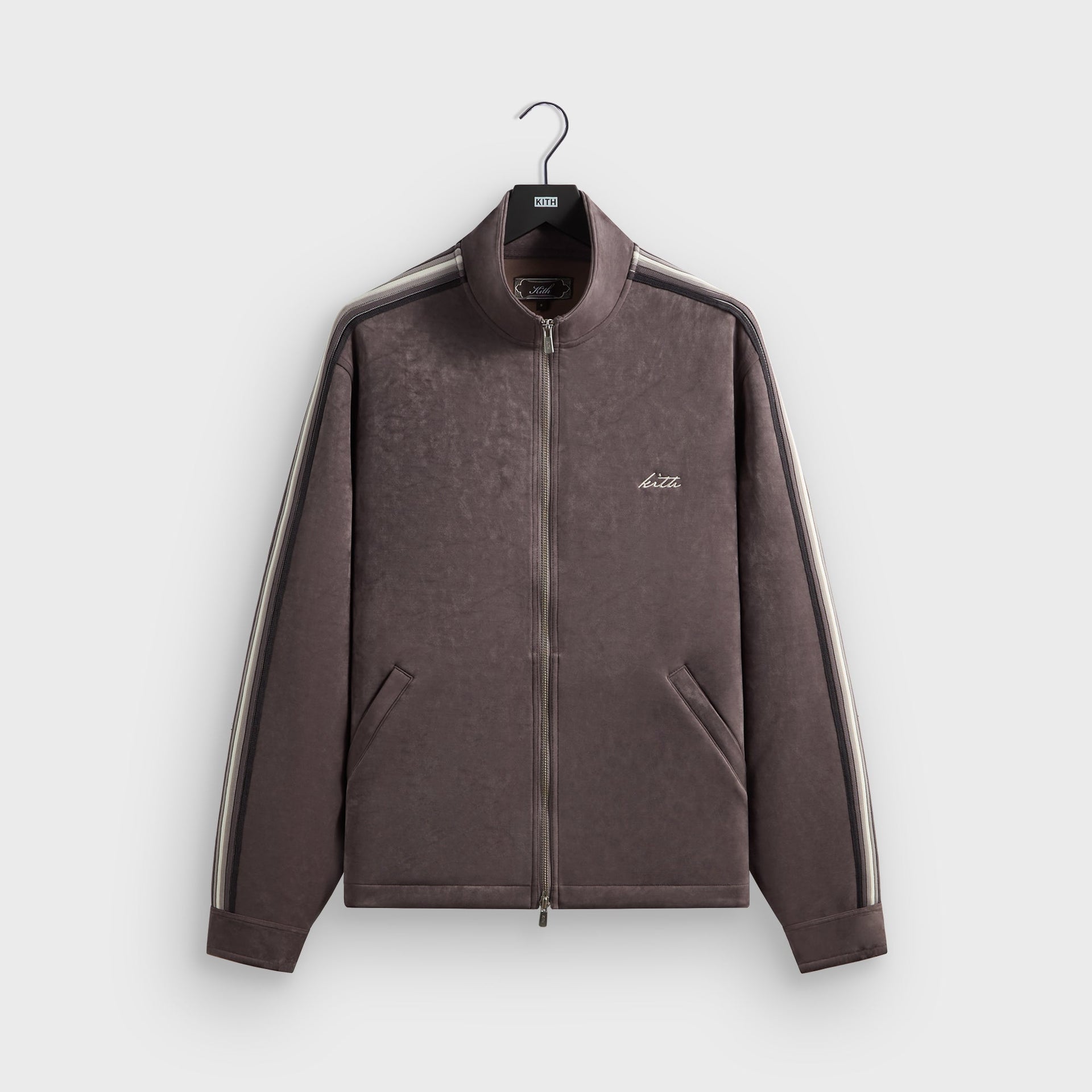 Kith Sueded Scuba Connor Track Jacket - Thunder - PH