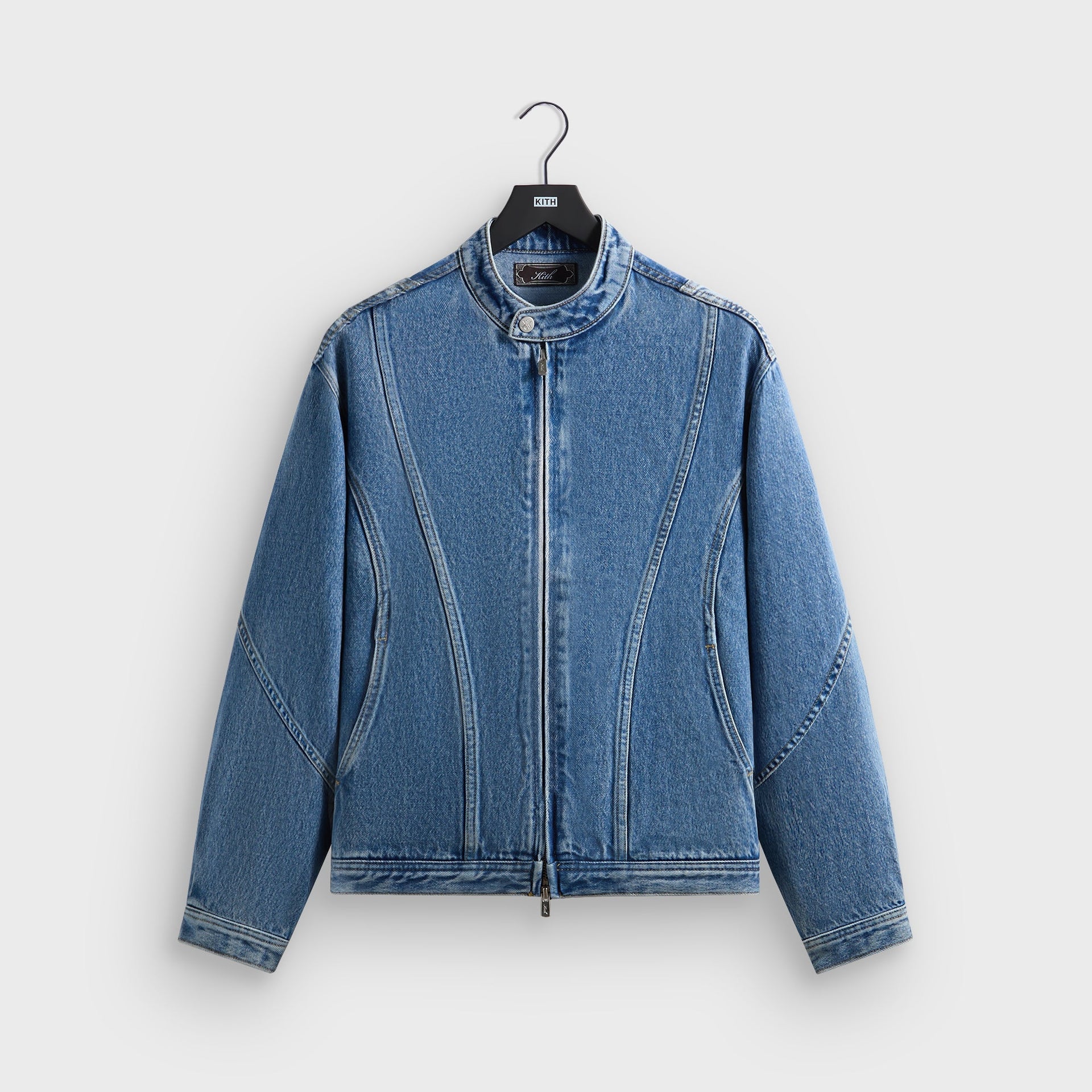 Kith Denim Adrien Moto Jacket - Mid Indigo - PH