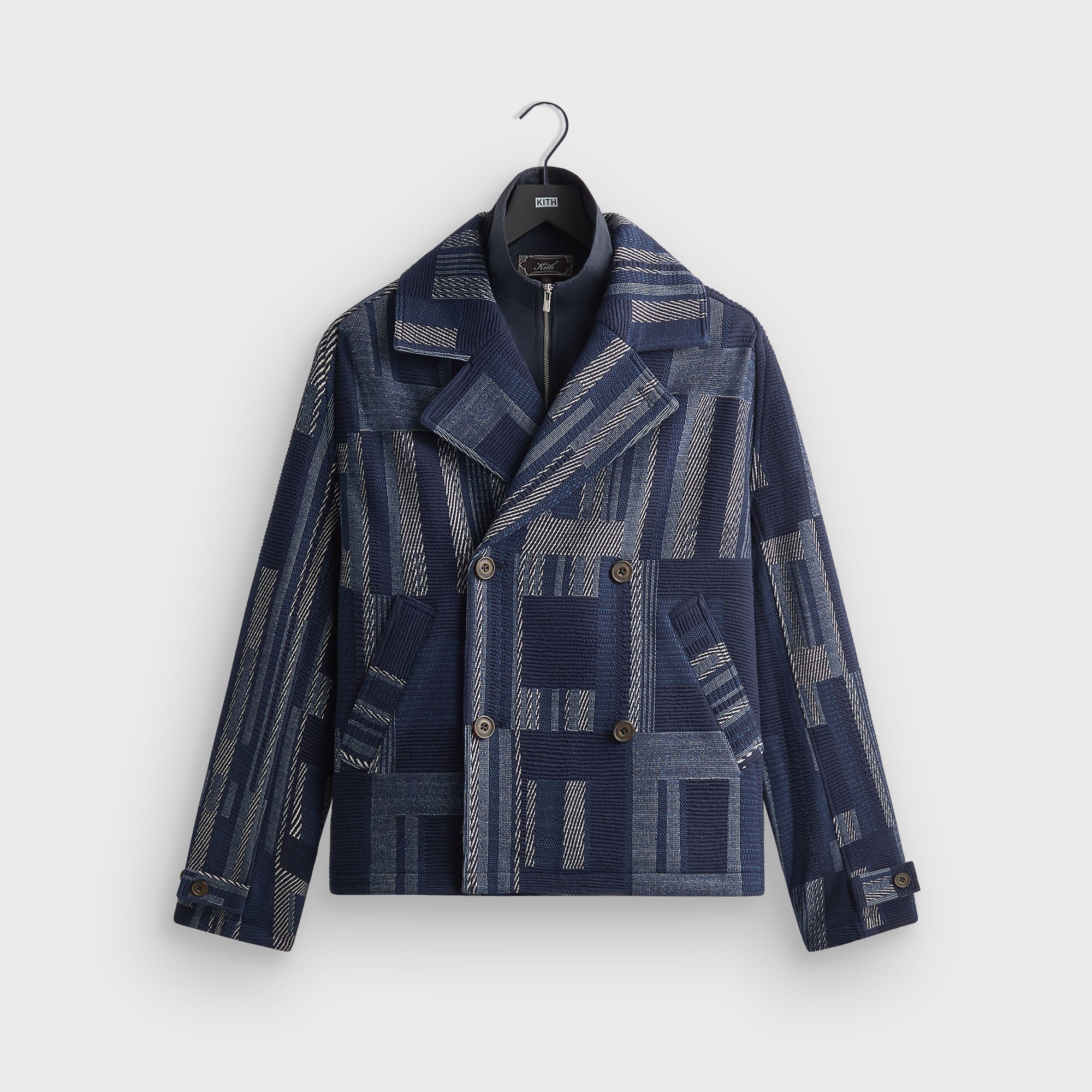 Kith Everett Cropped Moto Trench - Nocturnal – Kith Canada