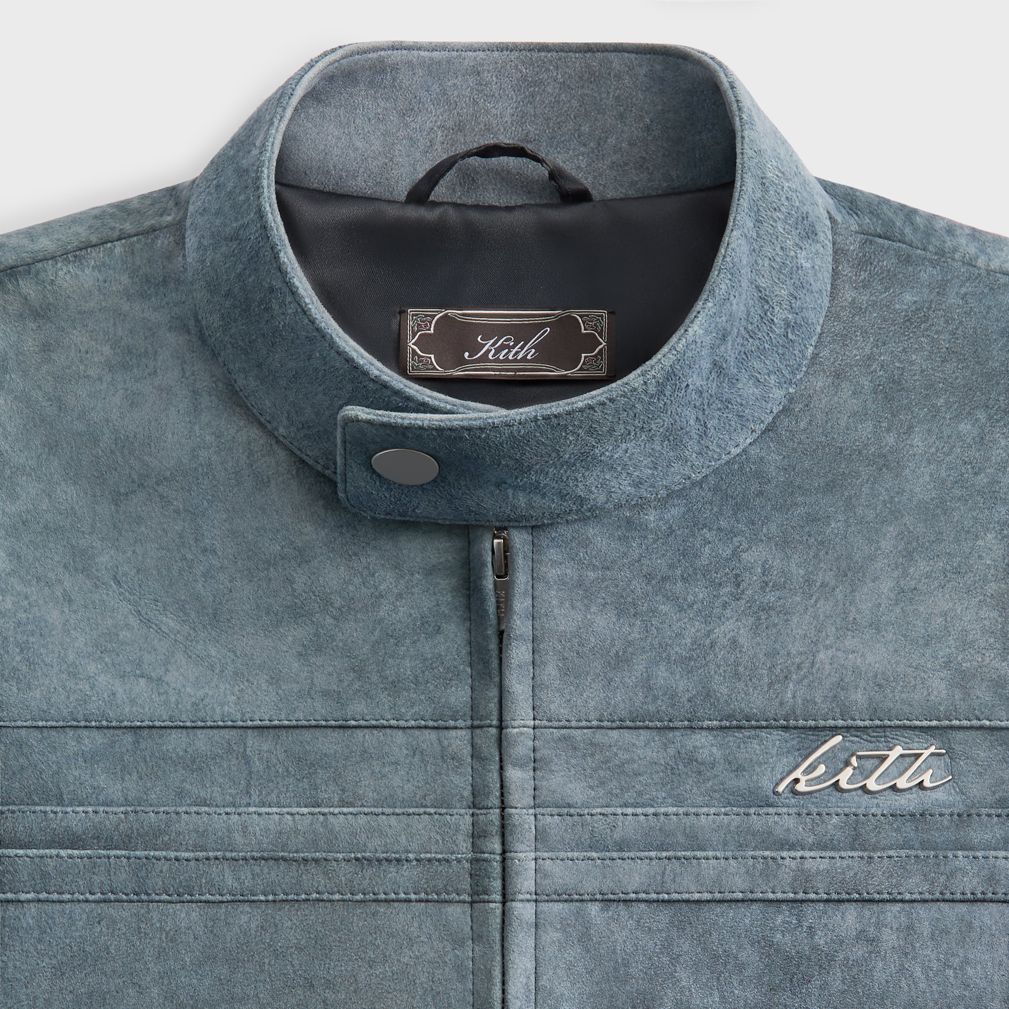Kith Washed Suede Rossi Moto Jacket - Torpedo – Kith Canada