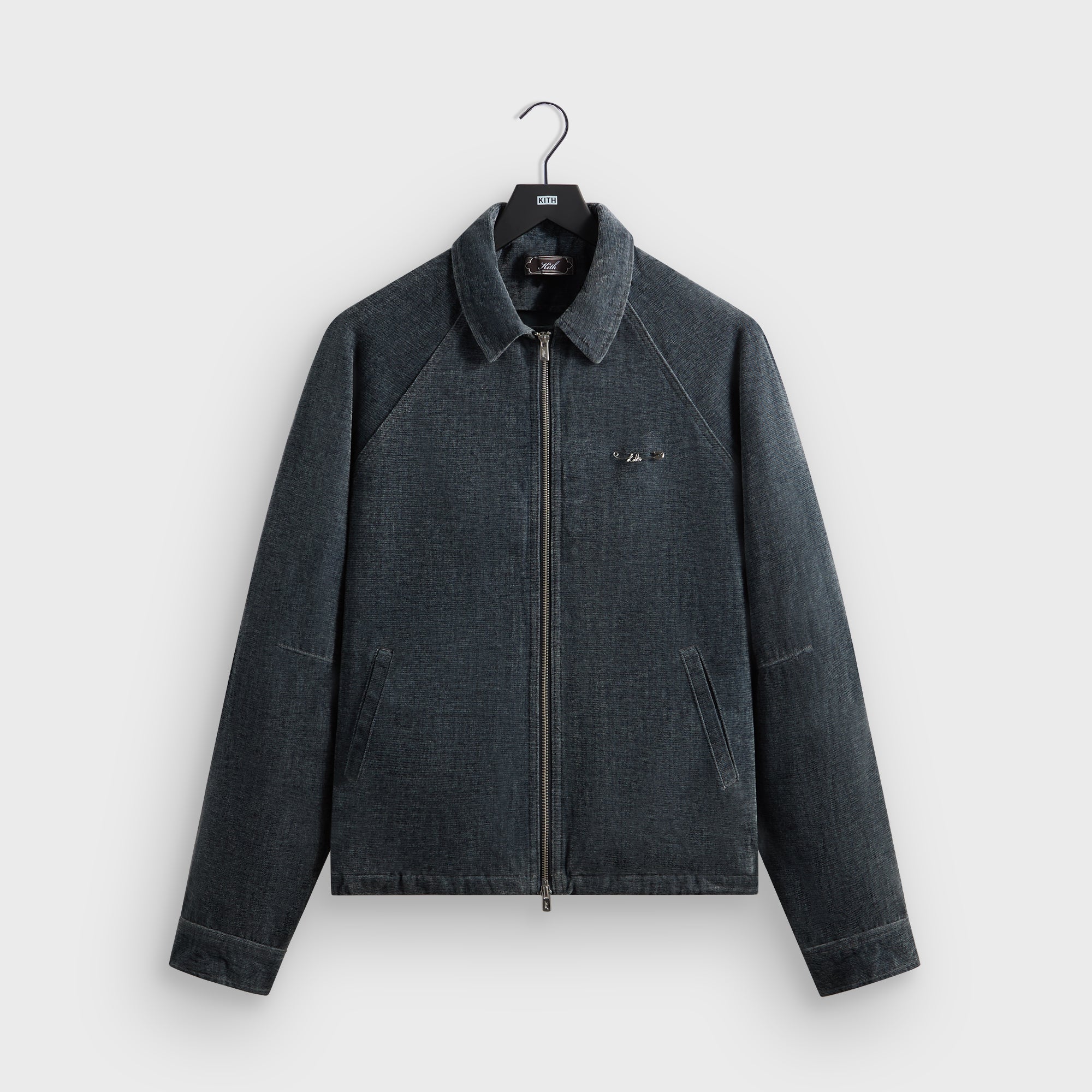 Kith Indigo Velour Efron Blouson Jacket - Placid – Kith Canada