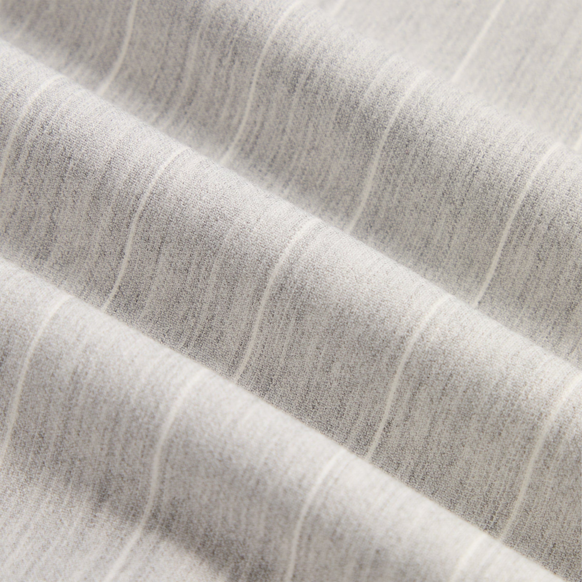 Kith Pinstripe Matteo Zip Up Hoodie - Light Heather Grey