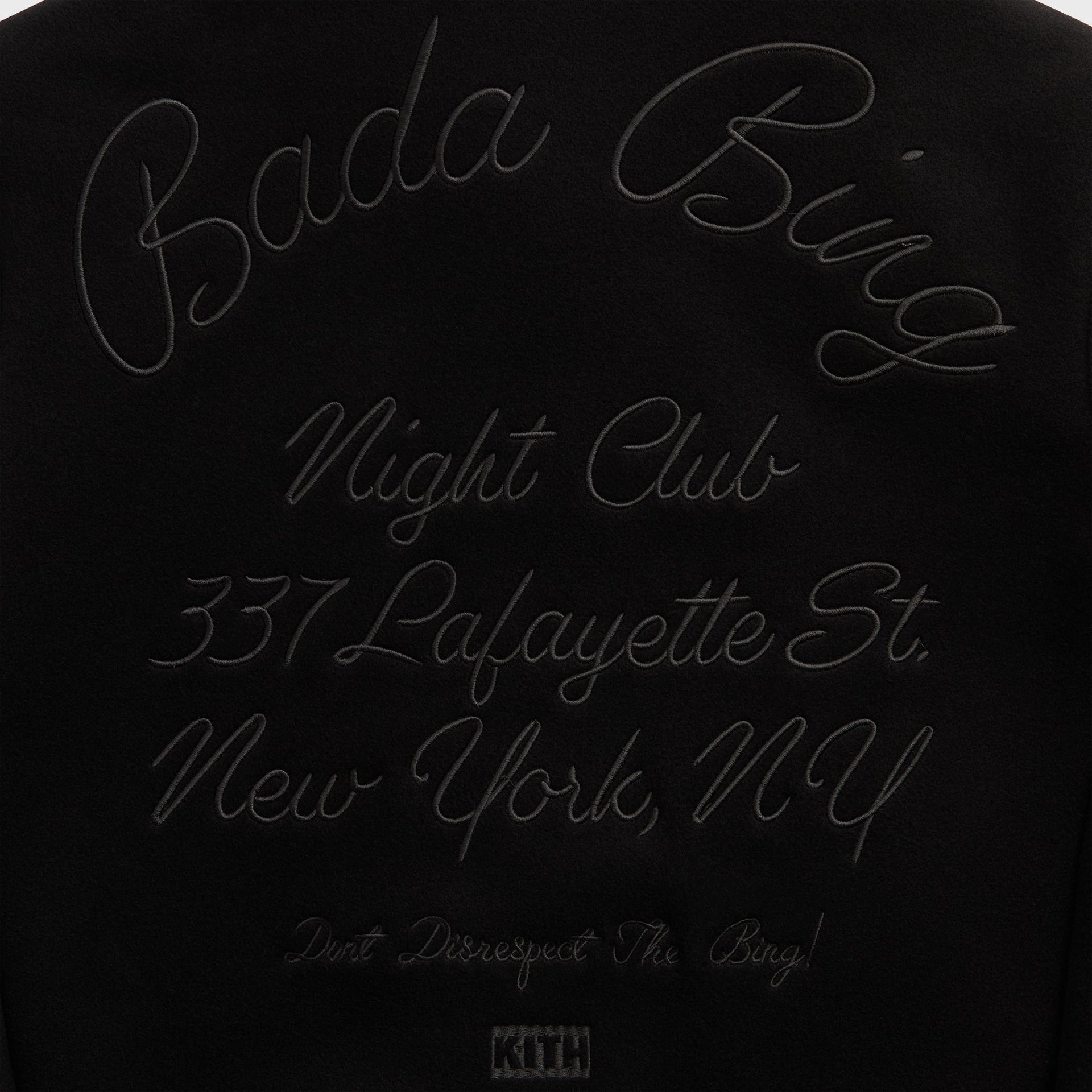 Kith for The Sopranos Varsity Jacket - Black