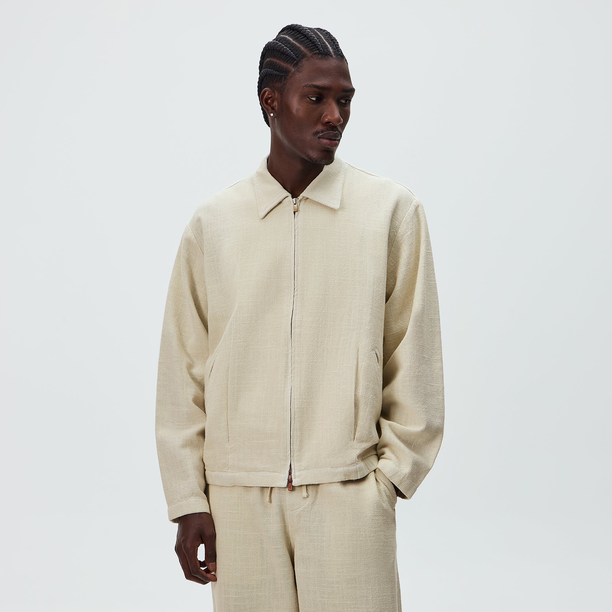 Kith Soft Woven Connor Blouson Jacket 2.0 - Waffle – Kith Canada