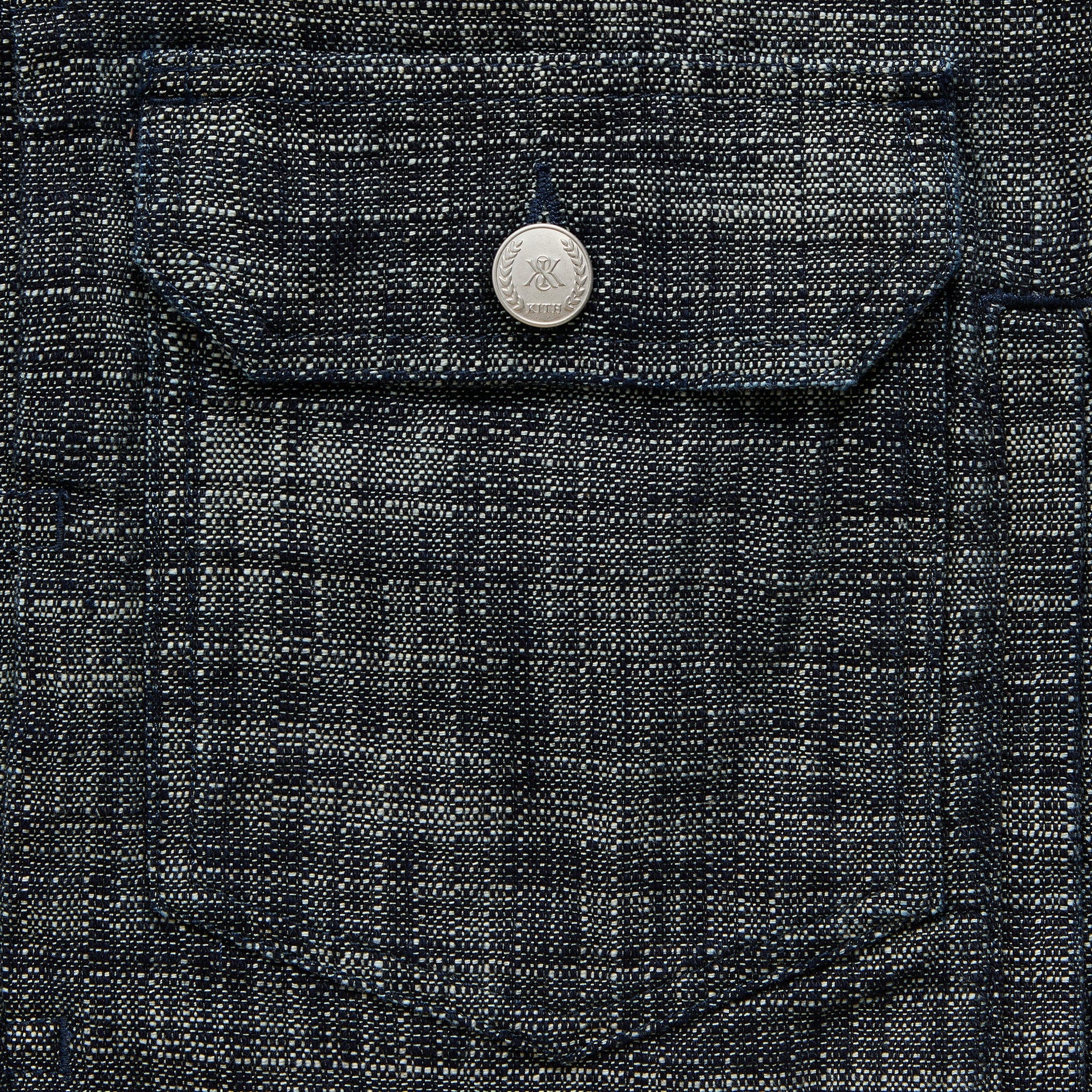 Kith Textured Indigo Alonzo Jacket - Dark Indigo