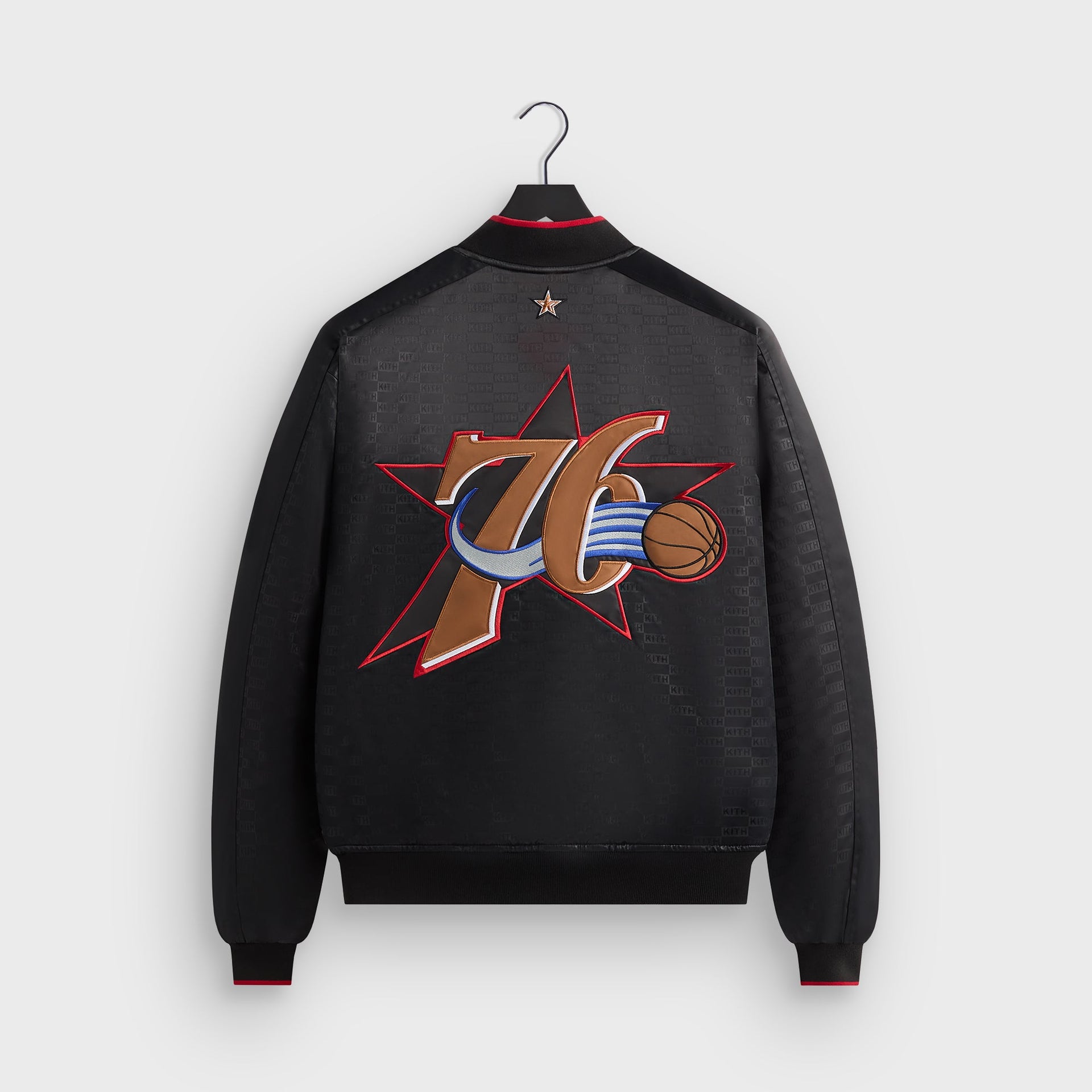 Kith for NBA All-Star Philadelphia 76ers Bomber Jacket - Black