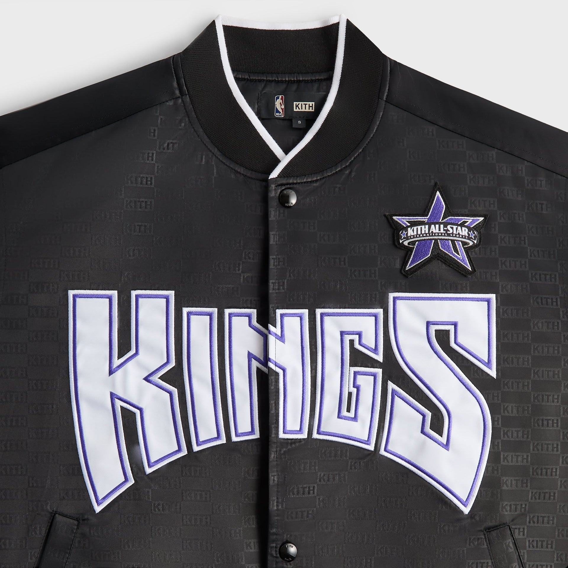 Kith for NBA All-Star Sacramento Kings Bomber Jacket - Black