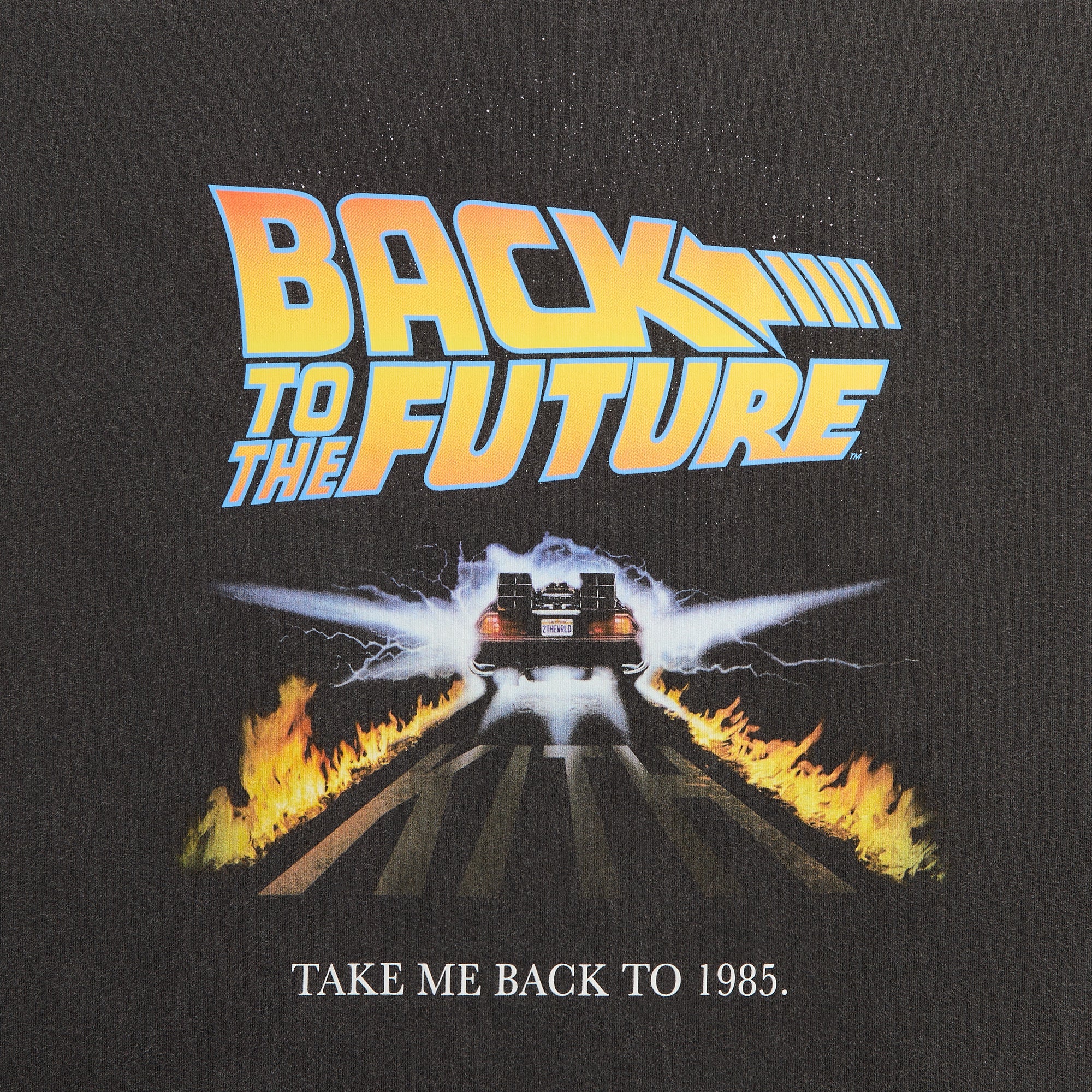 Kith for Back to the Future Back to 1985 Vintage Tee - Black