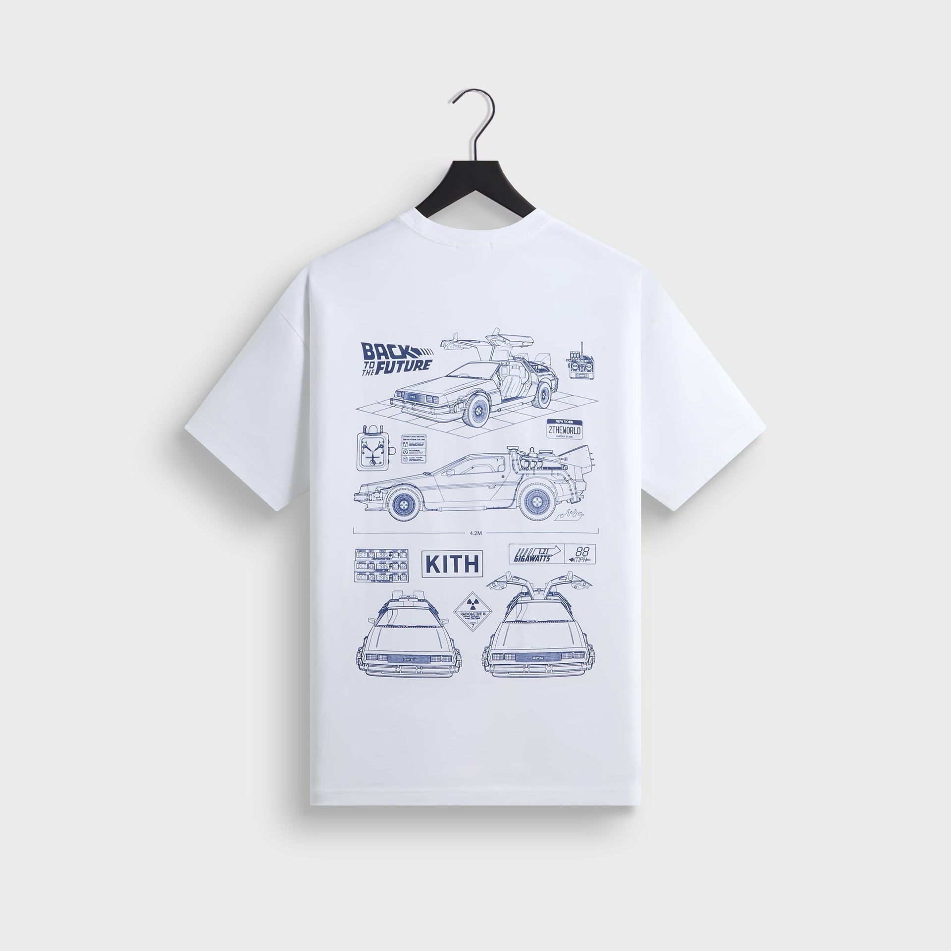 Kith for Back to the Future Blueprint Standard Crispy Pocket Tee - White - PH