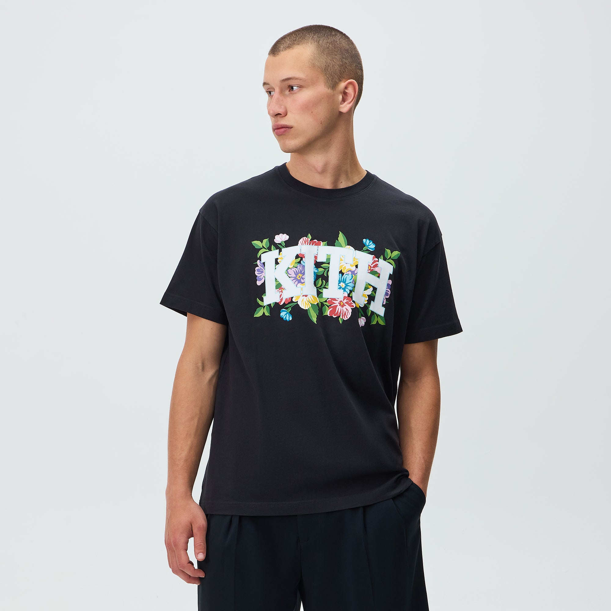 Kith Floral Arch Tee - Black – Kith Canada