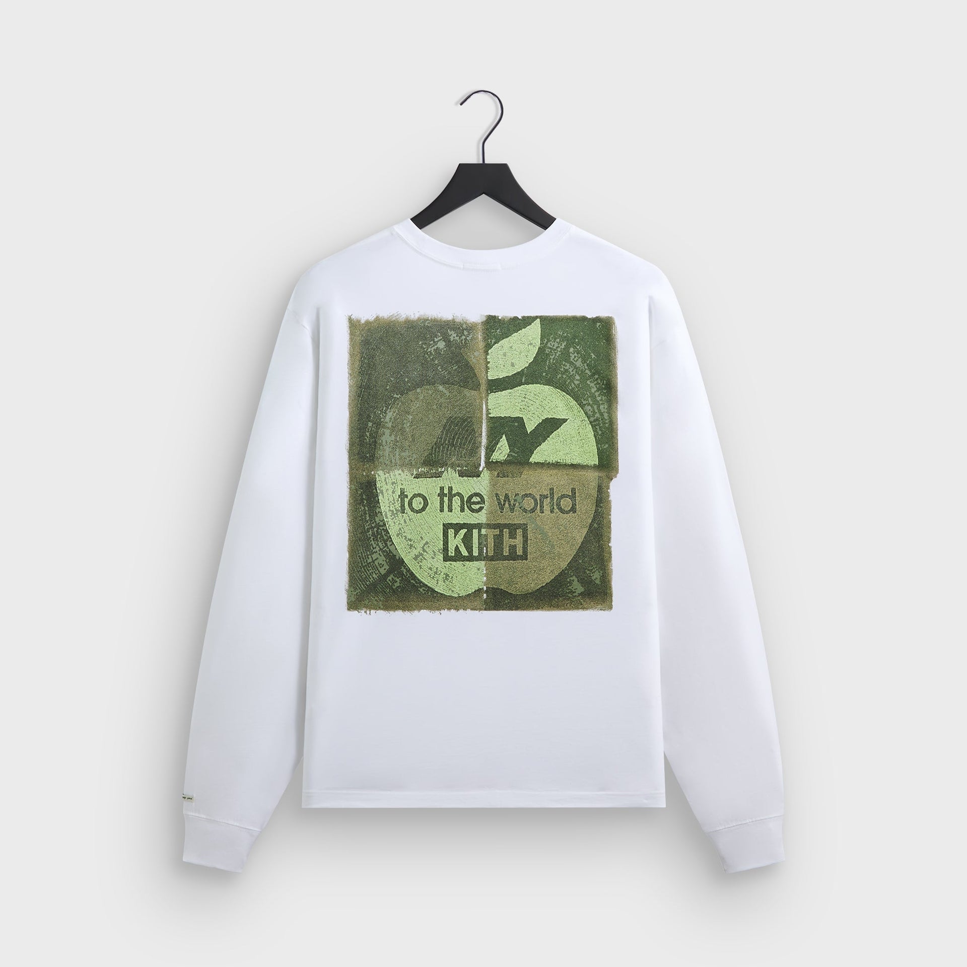 Kith & New Balance NY Woodblock Long Sleeve Pocket Tee - White - PH