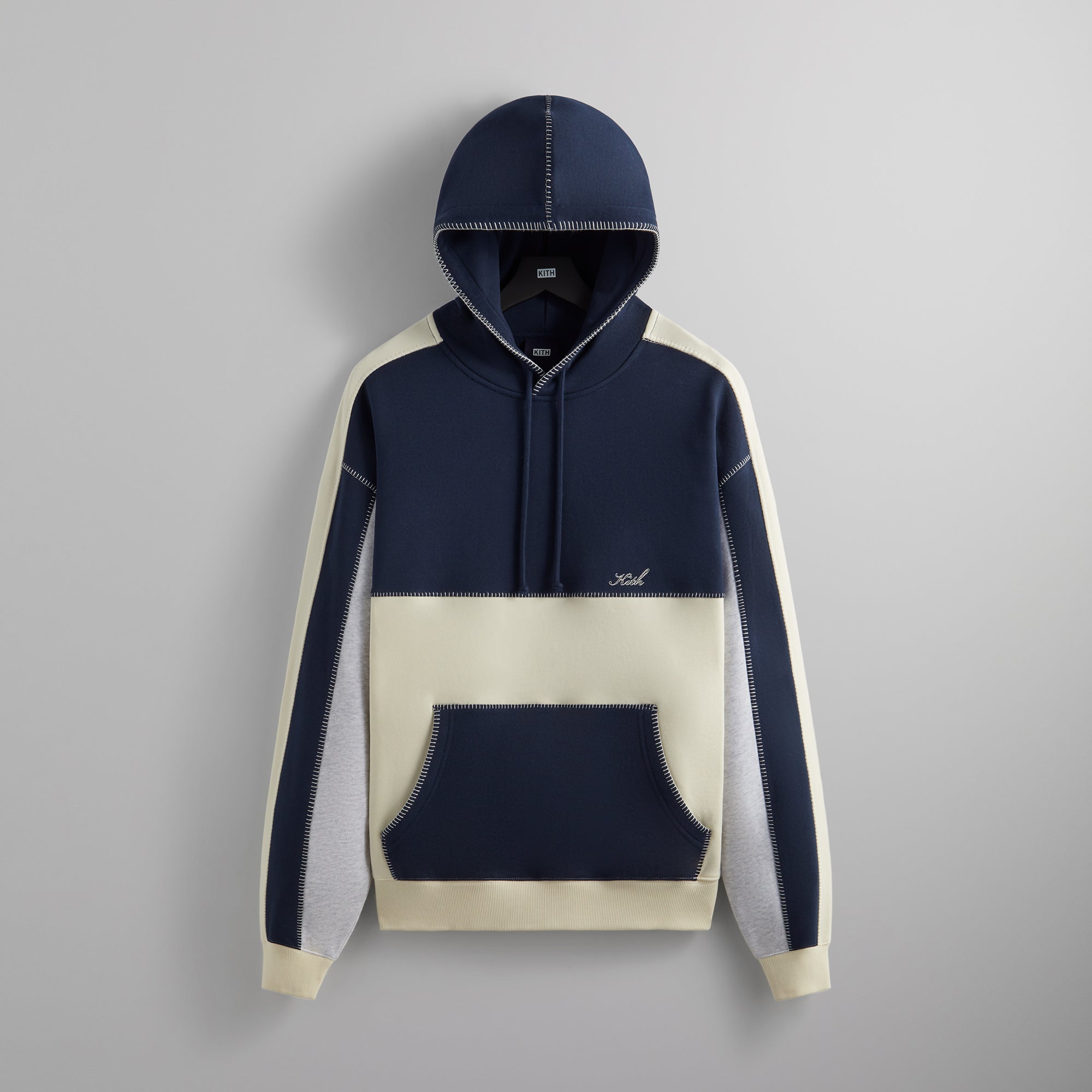 Kith Multi Panelled Williams III Hoodie - Nocturnal – Kith Canada