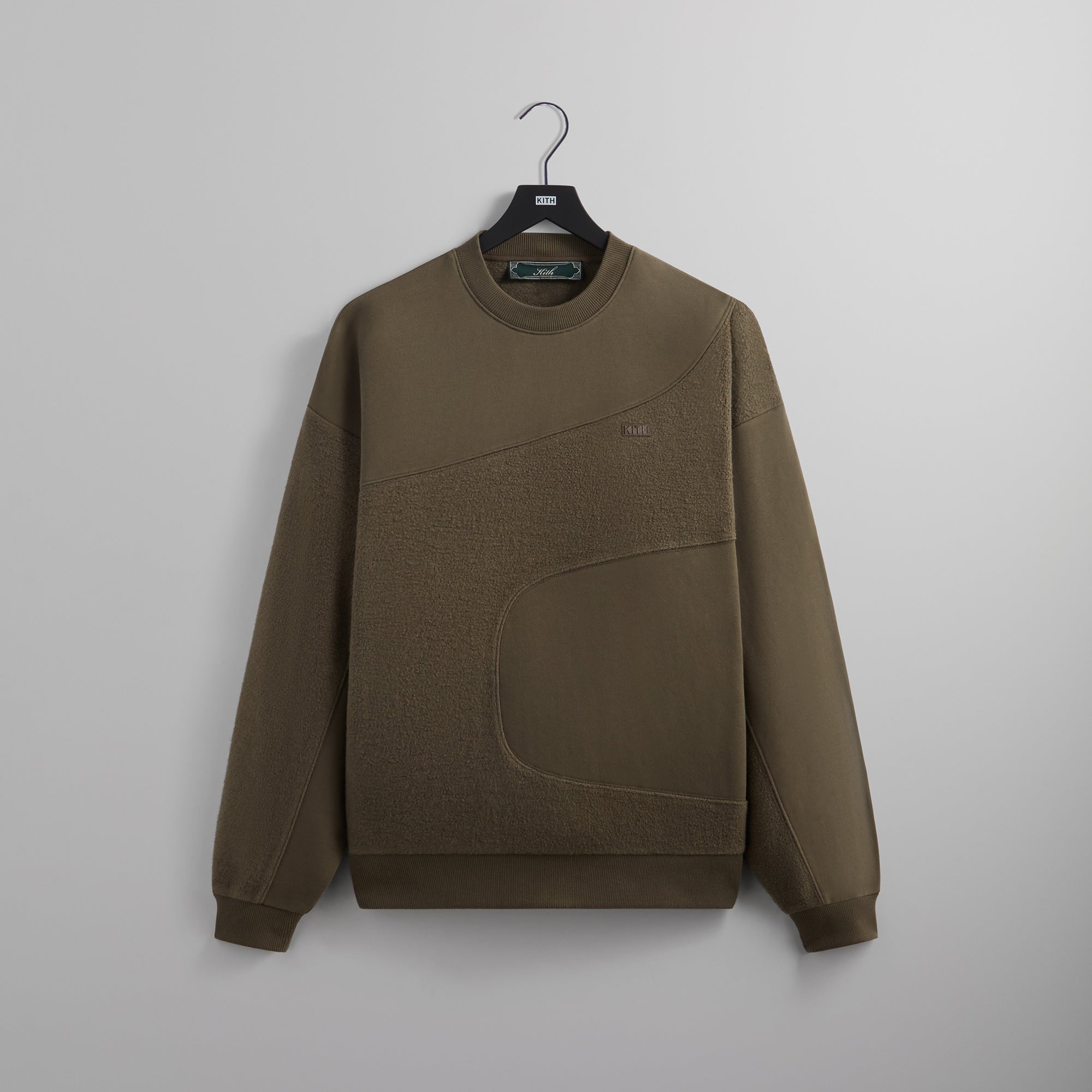 Kith Curved Seam Madison Crewneck - Chelonian – Kith Canada