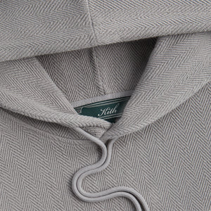 Kith Herringbone Fleece Williams III Hoodie - Drift – Kith Canada