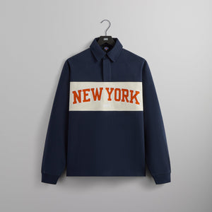 Kith for the New York Knicks Long Sleeve Rugby Shirt - Nocturnal