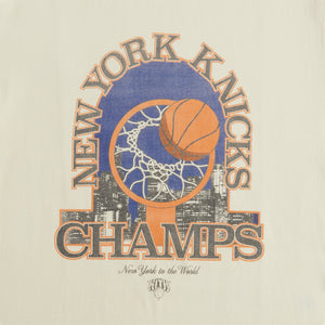 Kith for the New York Knicks Champions Vintage Tee - Sandrift