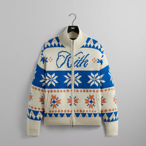 Kith Wyona Full Zip Sweater - Sandrift – Kith Canada