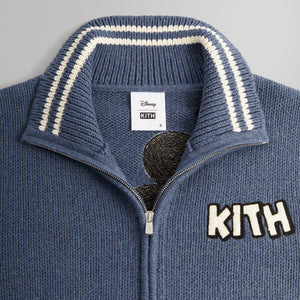 Disney | Kith for Mickey & Friends Wyona Full Zip Sweater - Heather Indigo