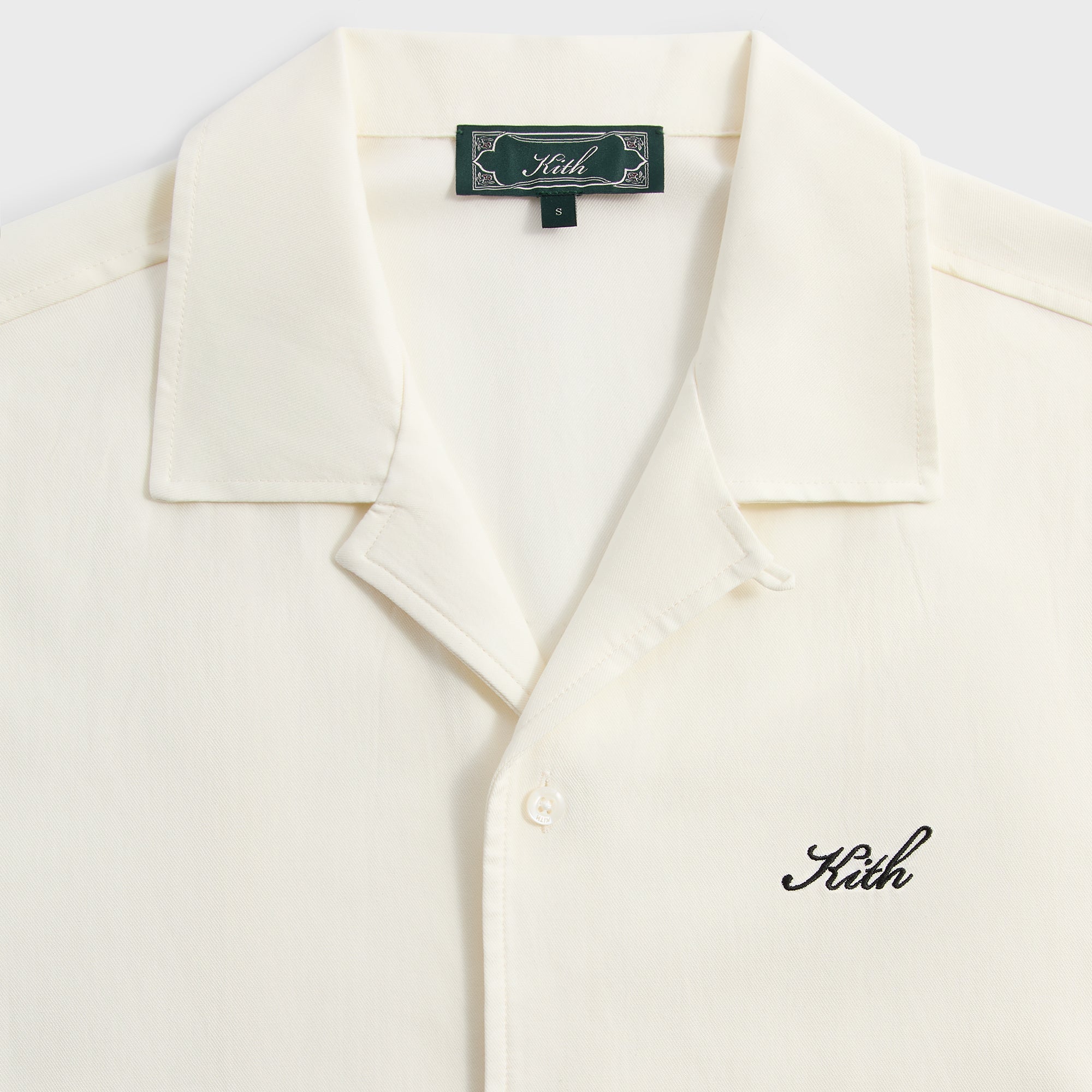 トップス Kith 24 Tokyo Thompson Camp Collar Shirt Kith Silk Cotton Thompson Camp Collar Shirt - Sandrift – Kith Canada