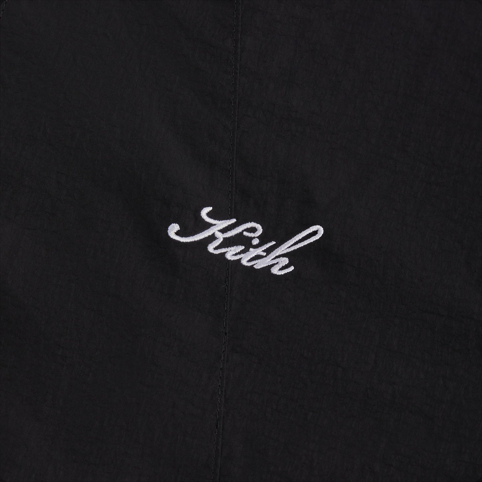 Kith Wrinkle Nylon Windsor Panelled Track Jacket in Black