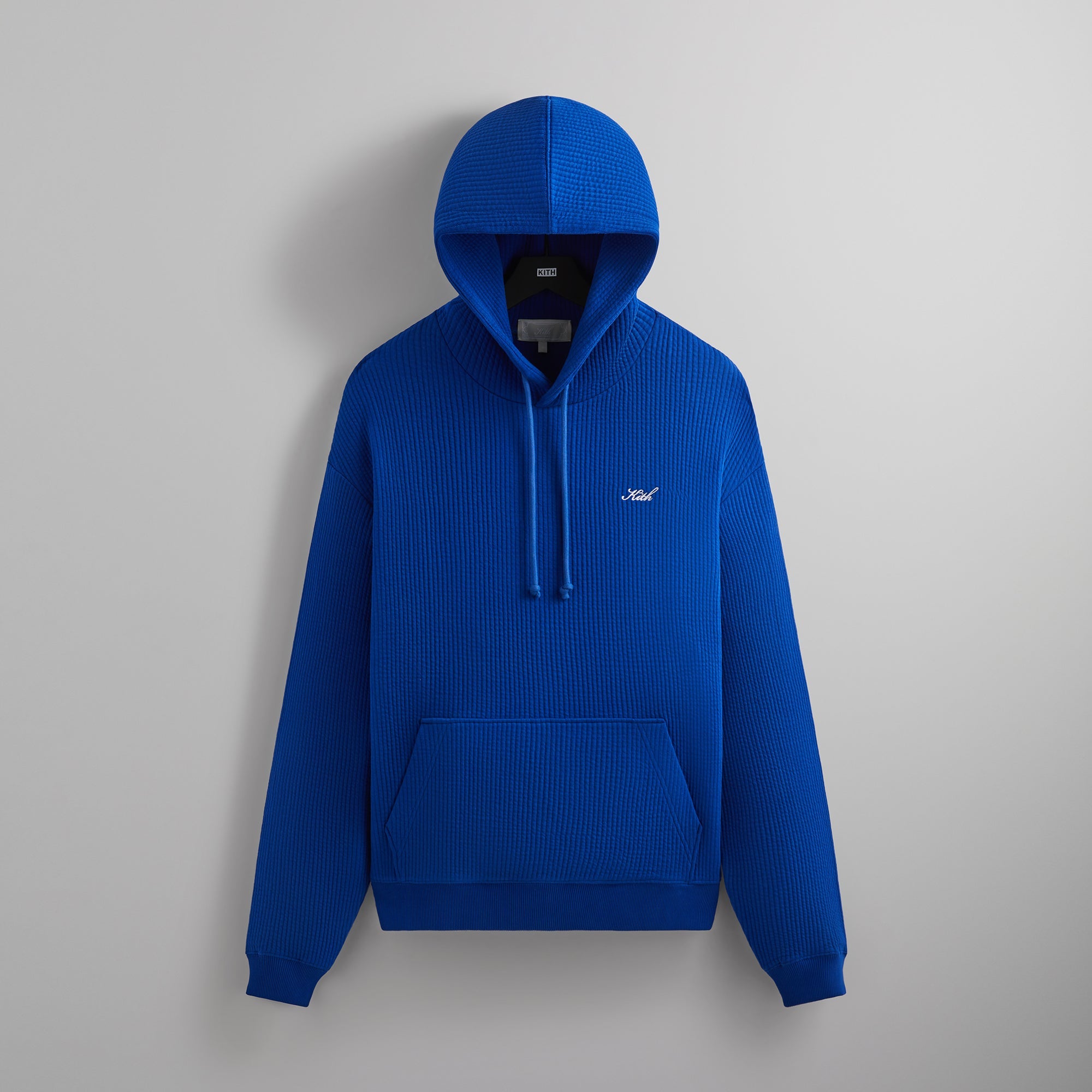 Kith Striped Interlock Williams III Hoodie - Cyclone – Kith Canada