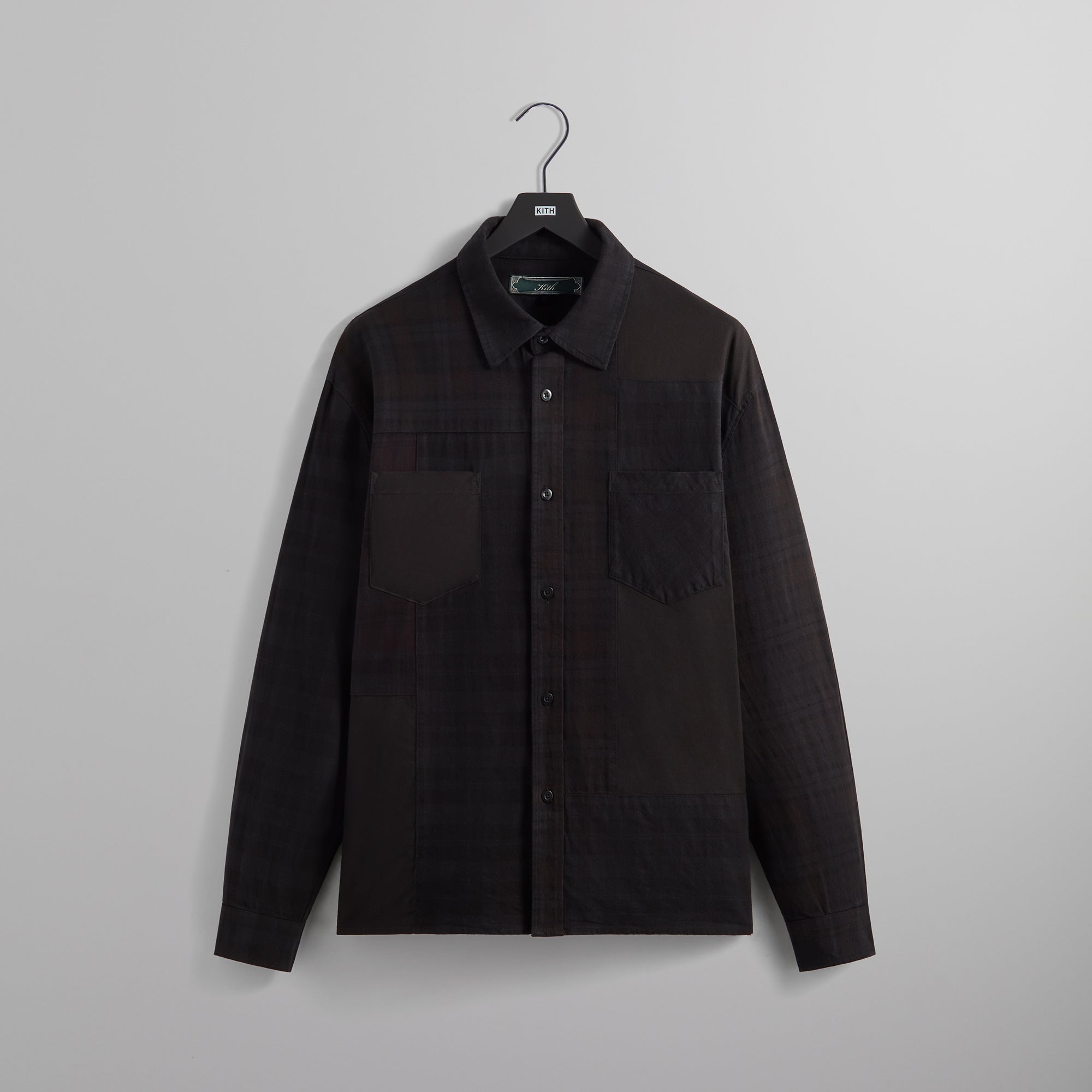 Kith Patchwork Jaydin Buttondown Shirt - Black – Kith Canada