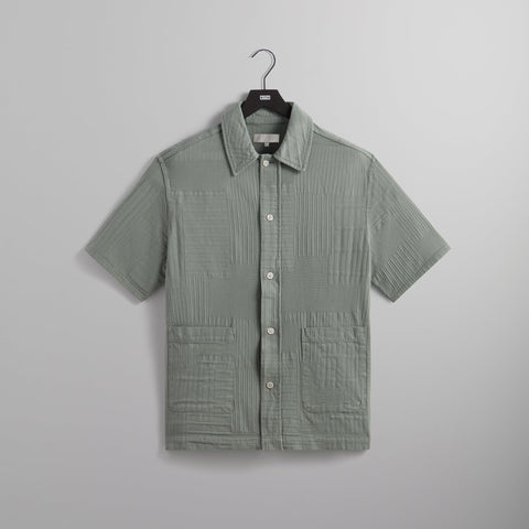 Kith Overdyed Patchwork Boxy Collared Overshirt - Reverie