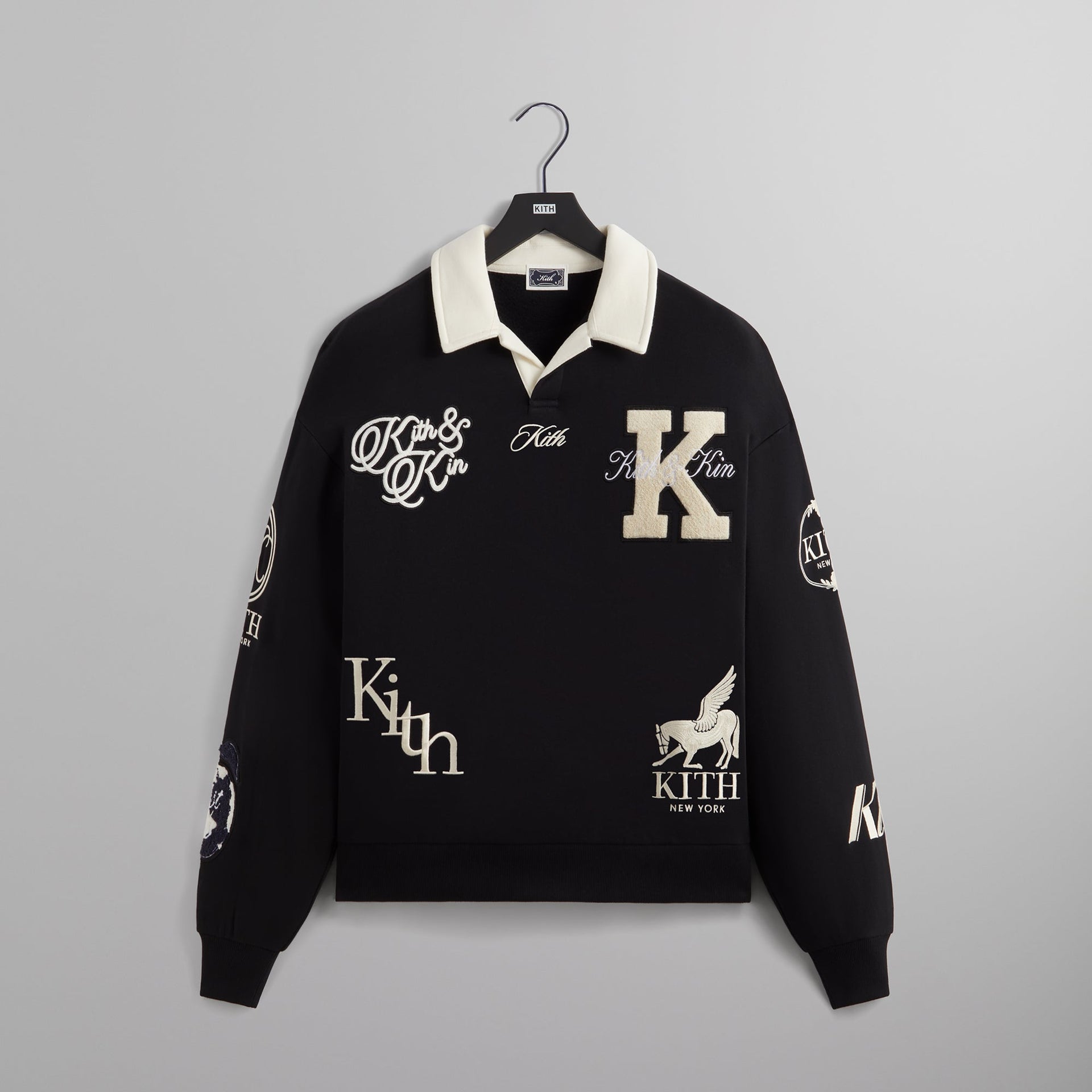 Kith Nelson Collared Pullover - Black