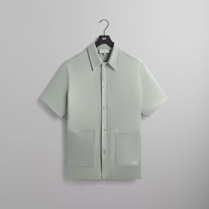 Kith Silk Cotton Boxy Collared Overshirt - Brine