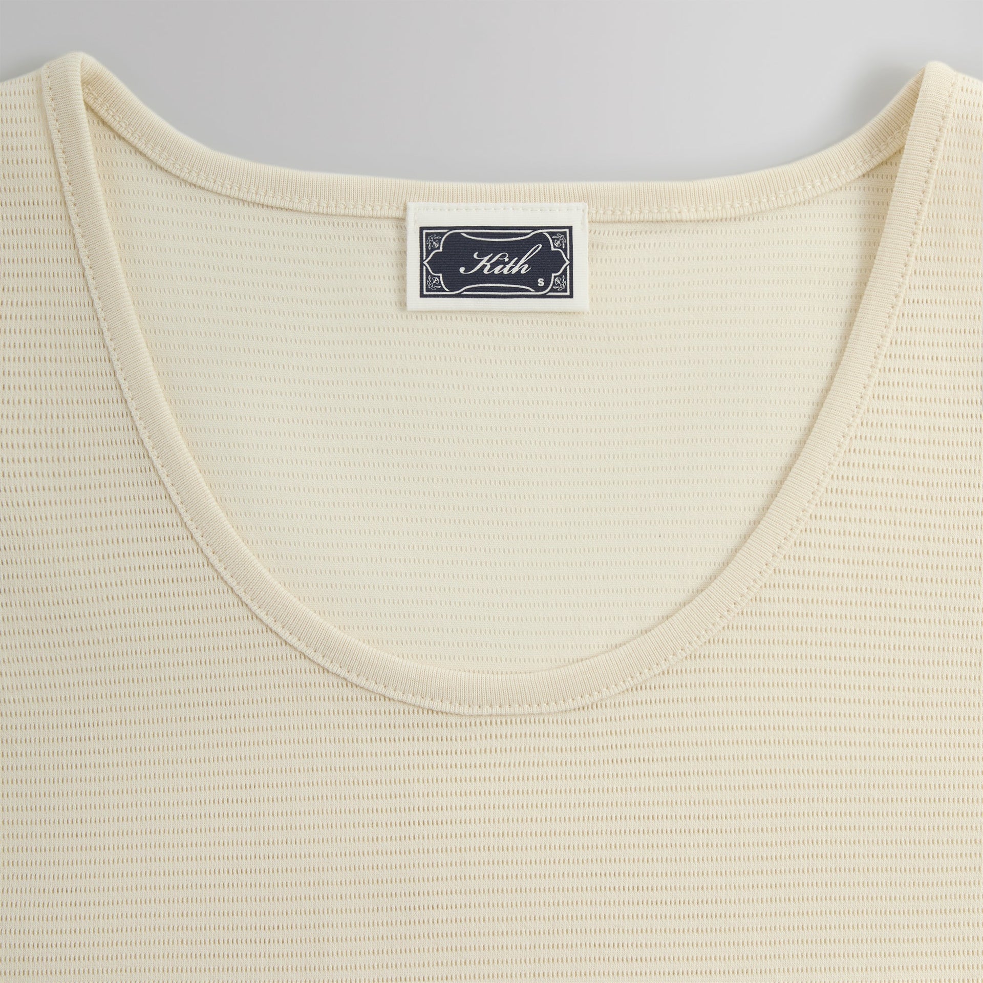 Kith Pointelle Mesh Spencer Tank - Sandrift