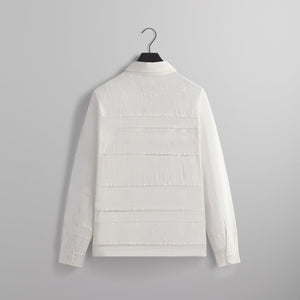 Kith Mixed Embroidery Boxy Collared Overshirt - White
