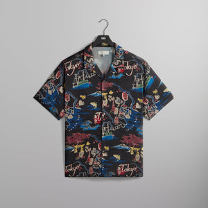 Kith Tokyo Thompson Camp Collar Shirt - Black