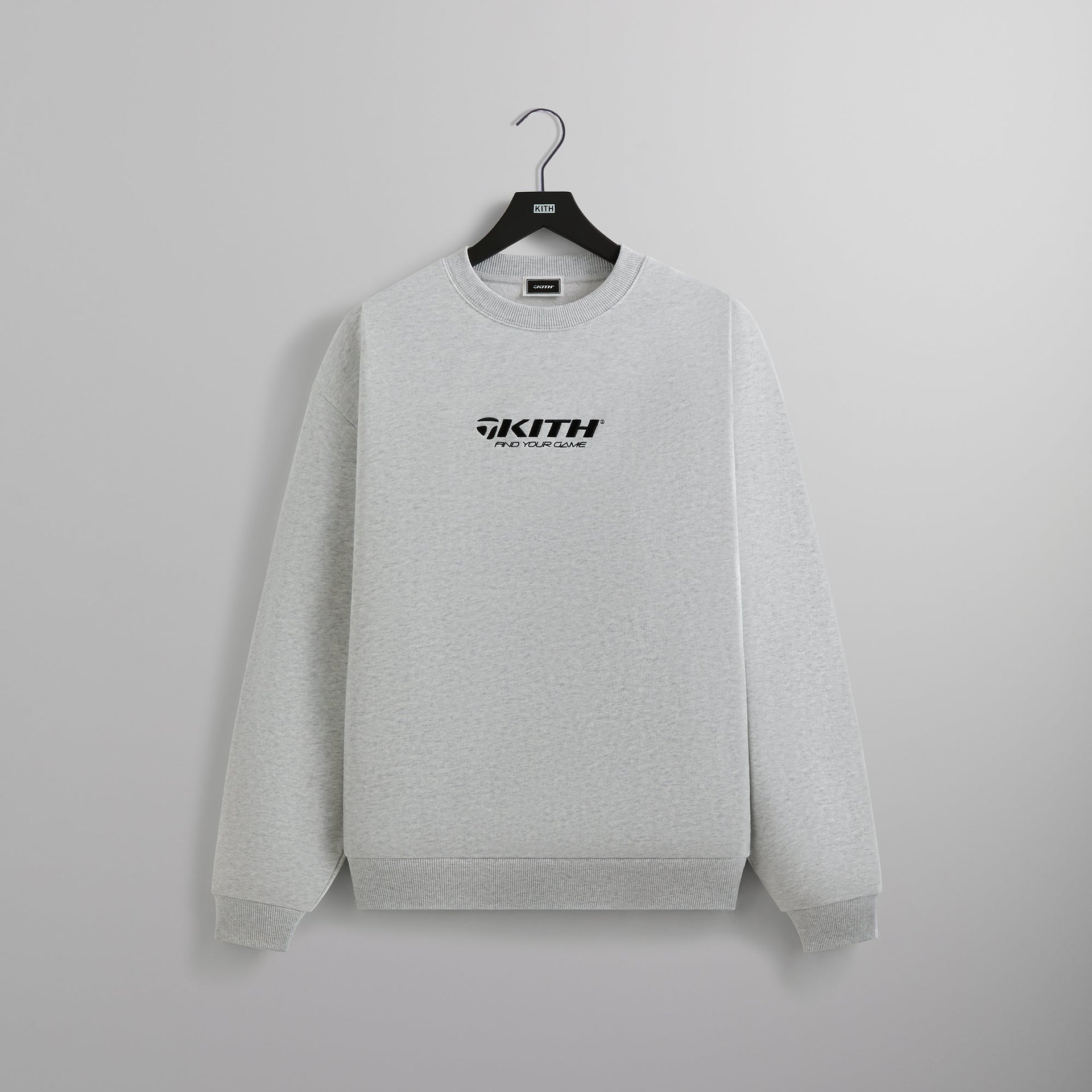Kith for TaylorMade Find Your Game Nelson Crewneck - Light Heather Grey