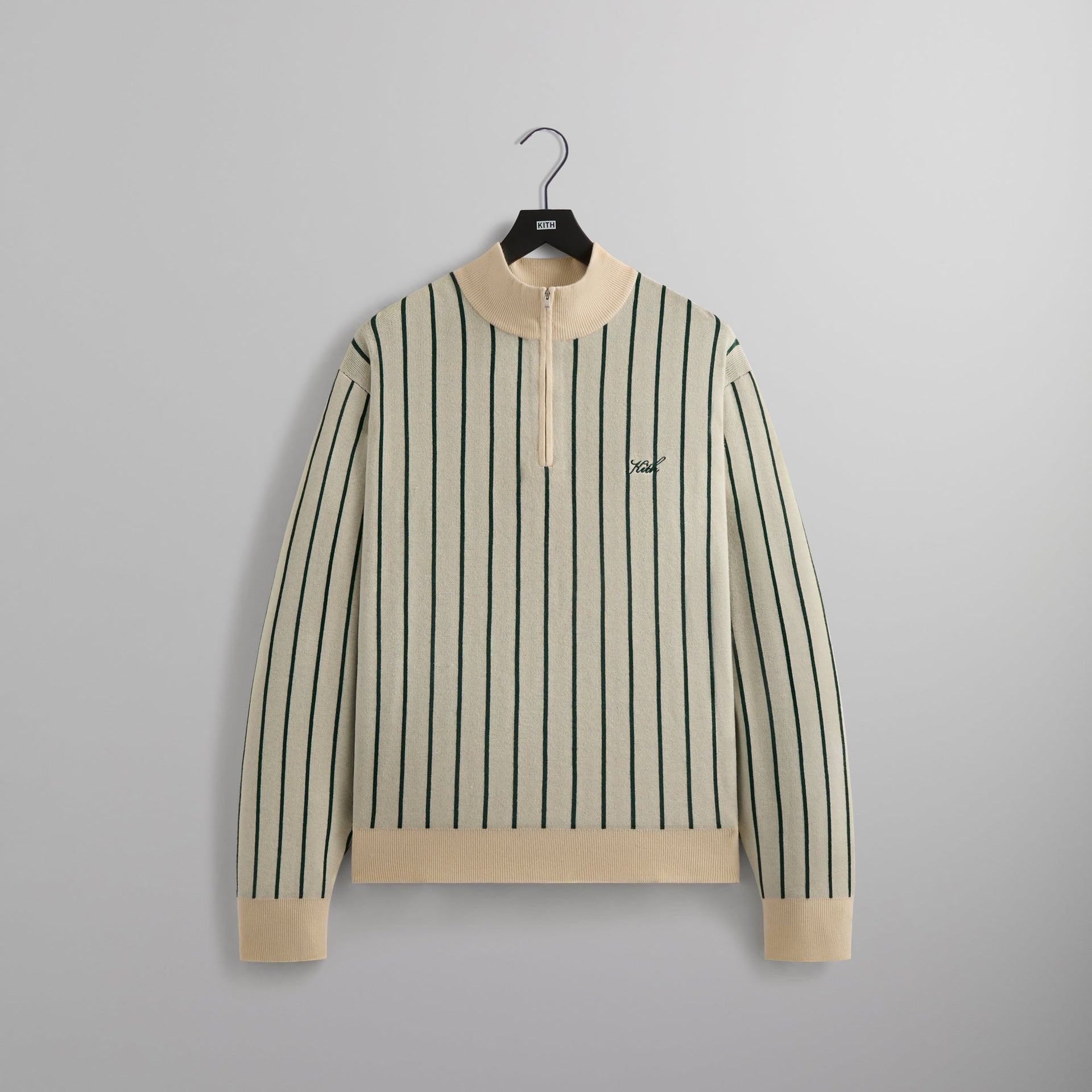 Kith Harmon Quarter Zip Mock Neck - Sandrift