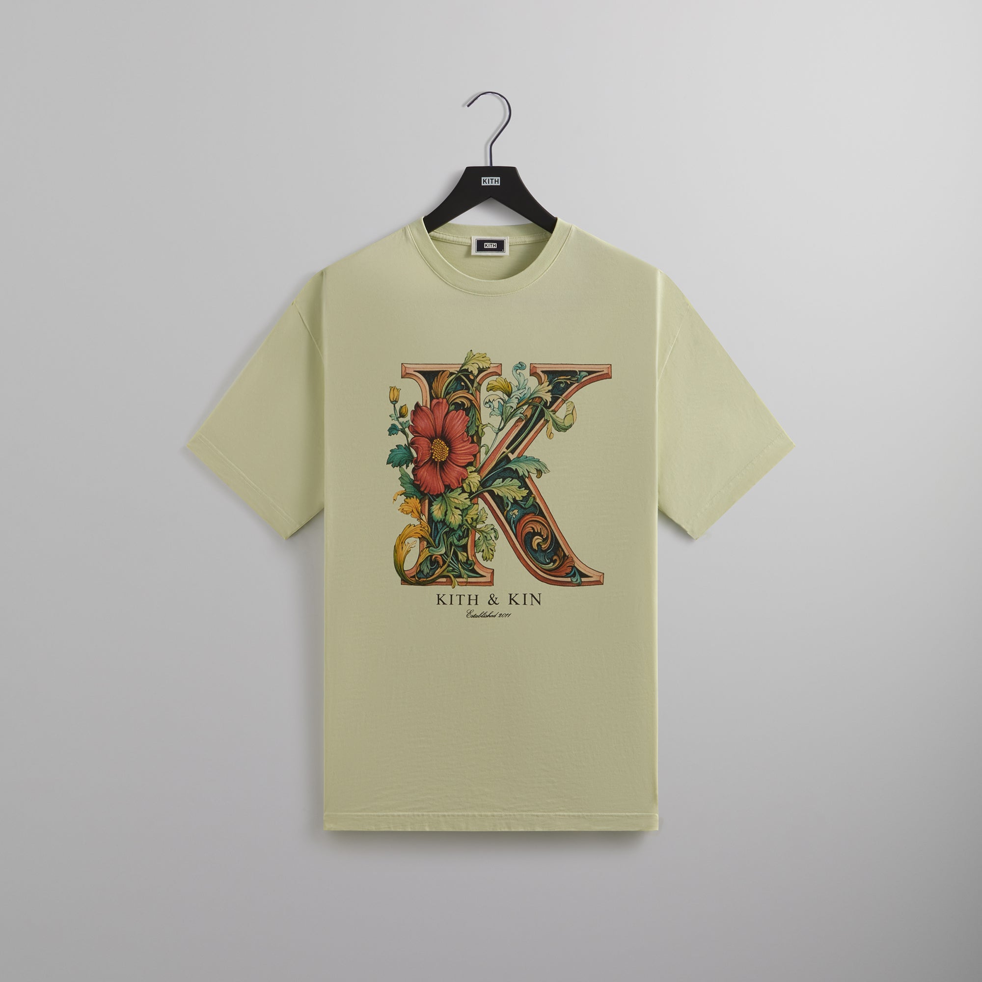 Kith Floral K Vintage Tee - Stoneware – Kith Canada