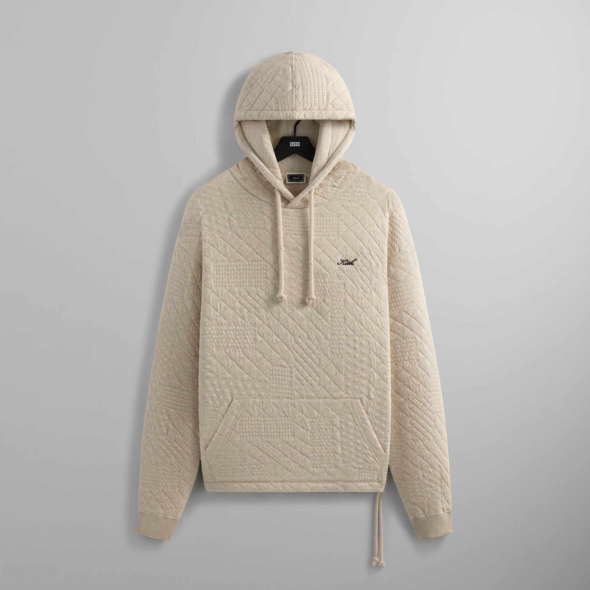 Kith Mixed Stitch Interlock Williams III Hoodie - Sandy Heather