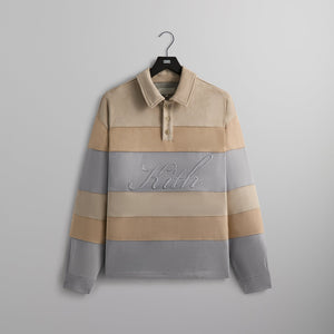 Kith Stripe Microsuede Tanner Pullover - Sandrift