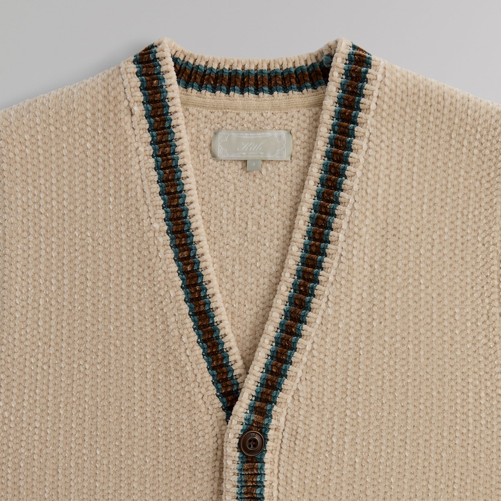 Kith Button Front Reuben Sweater Vest - Sandrift