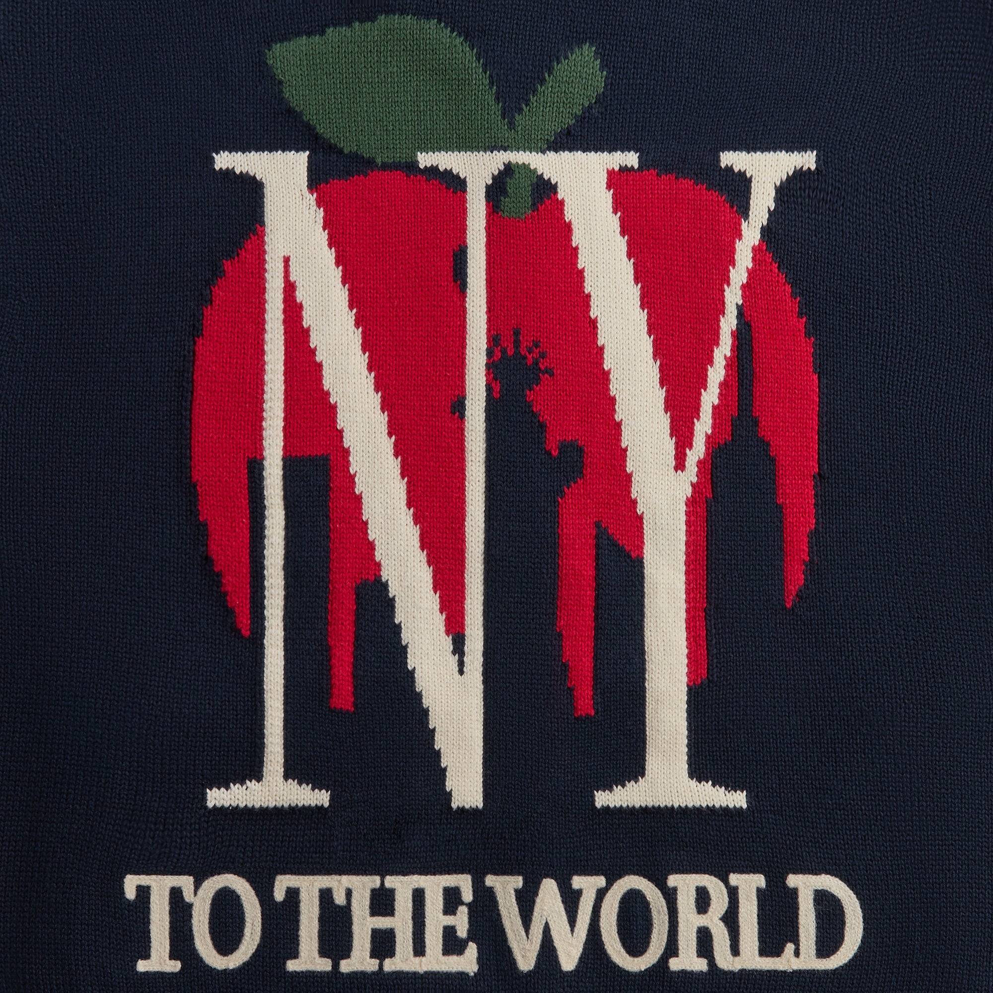 Kith Big Letter New York Wyona Full Zip Sweater - Nocturnal – Kith