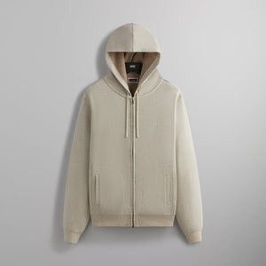 Kith Double Face Williams V Full Zip Hoodie - Sandy Heather