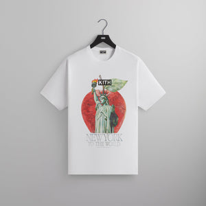 Kith NY to the World Liberty Apple Vintage Tee - White