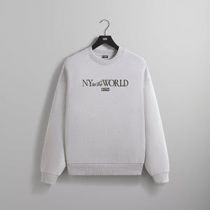 Kith NY to the World Signature Nelson Crewneck - Light Heather Grey