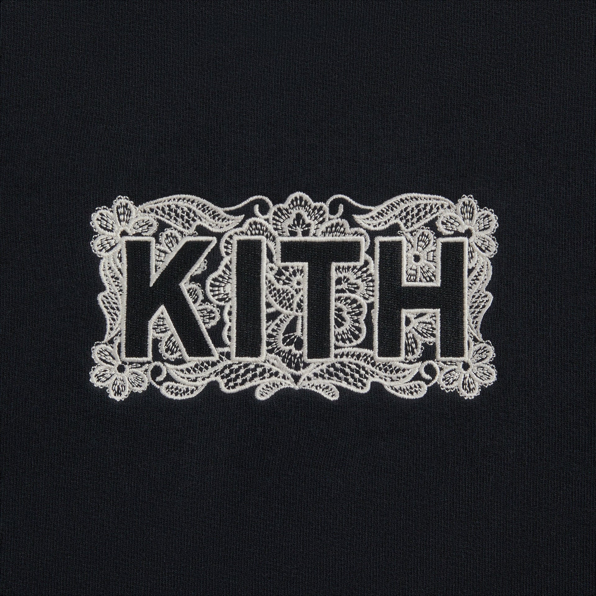 Kith Floral Lace Nelson Crewneck - Black