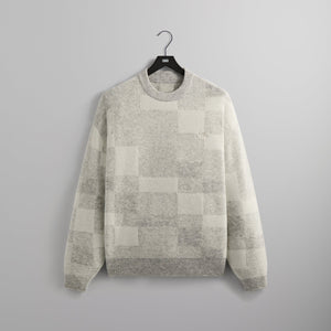 Kith Lewis Check Sweater - Light Heather Grey