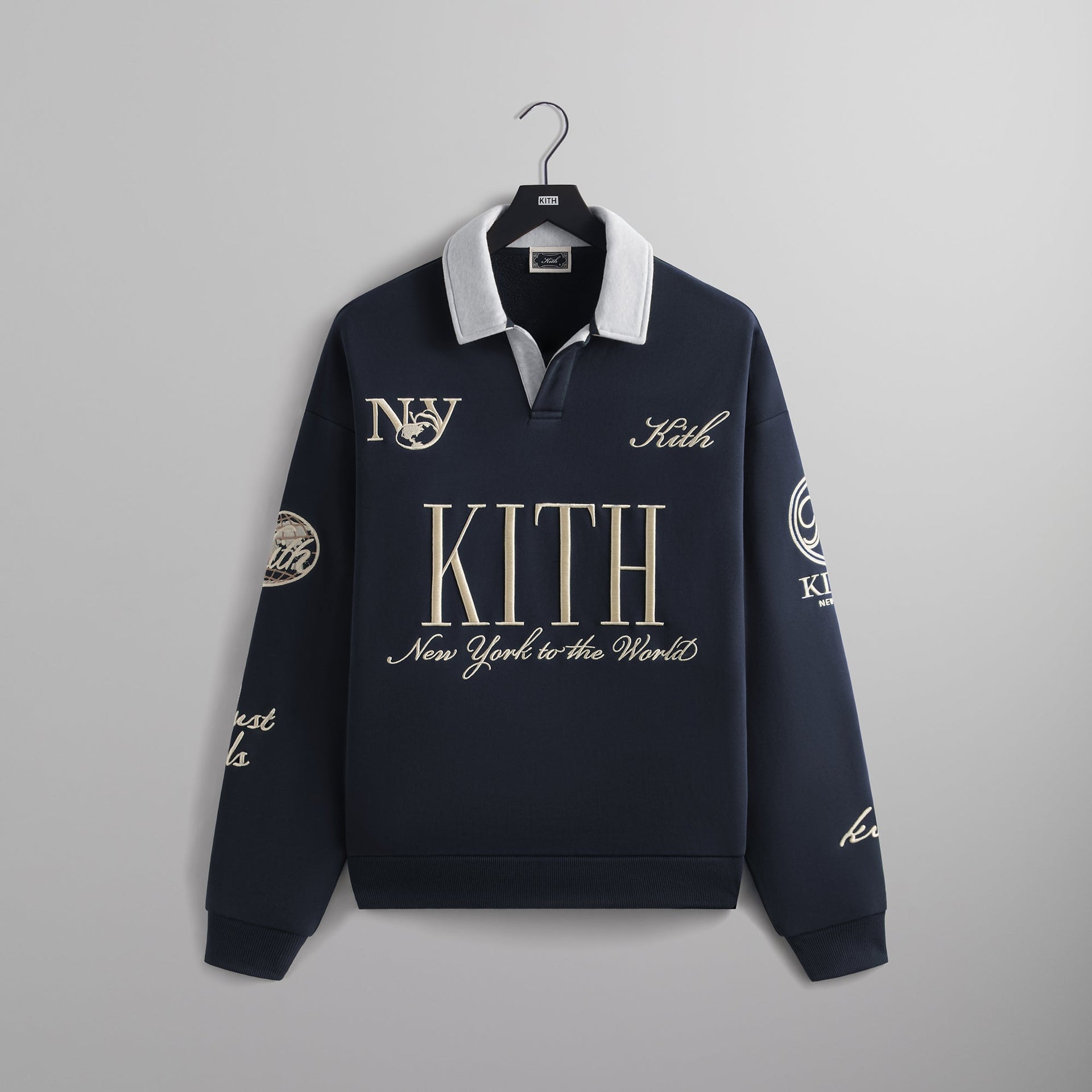 Kith Nelson Collared Pullover - Nocturnal